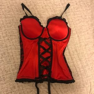 Red and Black Sexy Corset